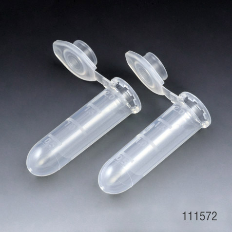 Globe Scientific Microcentrifuge Tube, 2.0mL, PP, Attached Snap Cap, Graduated, Natural, Lot Certified: Rnase, Dnase, Pyrogen, ATP and Human DNA Free Microcentrifuge Tubes; Centrifuge Tubes